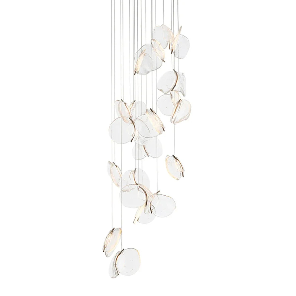 Lunelle Textured Glass Pendant Chandelier – Glass detail 32