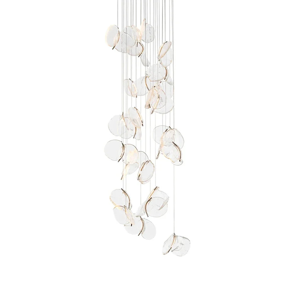 Lunelle Textured Glass Pendant Chandelier – Glass detail 33