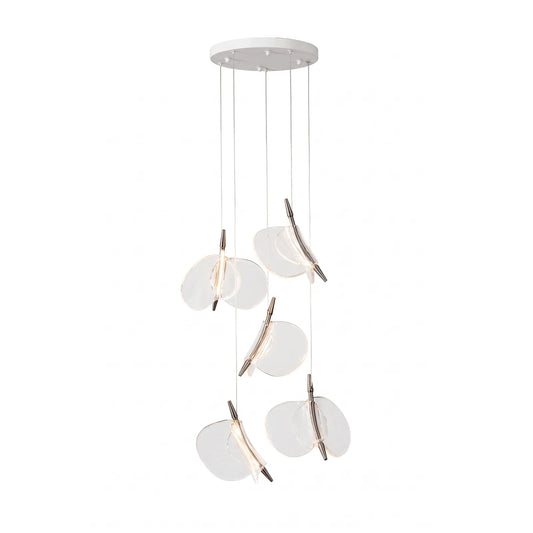 Lunelle Textured Glass Pendant Chandelier