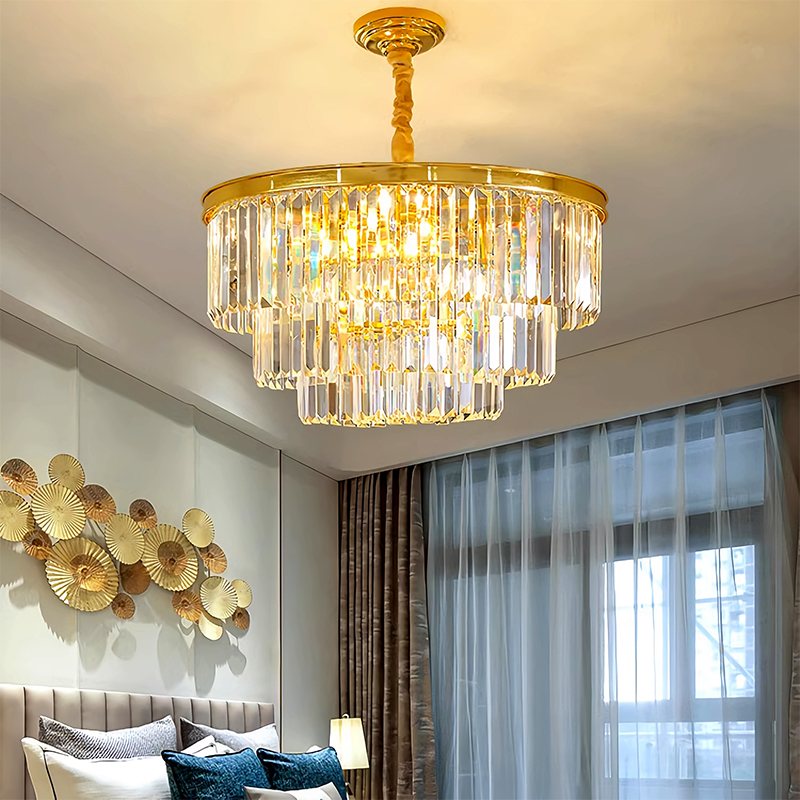 Light Crystal Chandelier for Living Room – Crystal detail 7