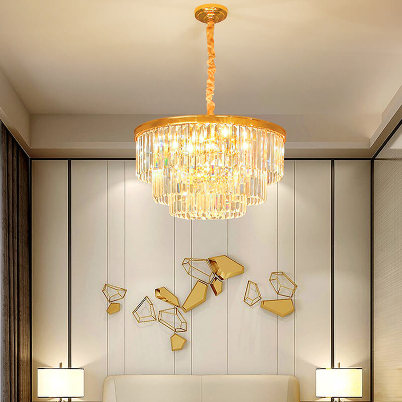 Light Crystal Chandelier for Living Room – Crystal detail 4