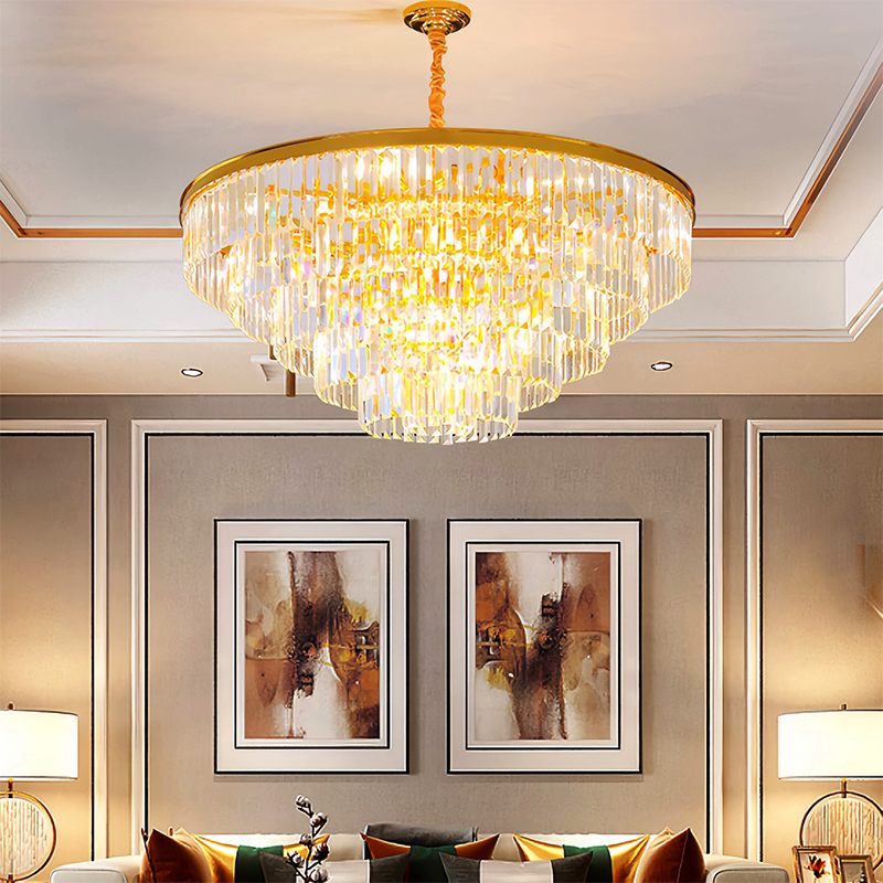 Light Crystal Chandelier for Living Room – Crystal detail 14
