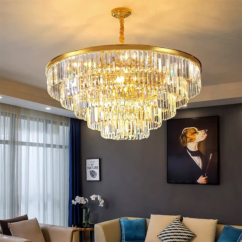 Light Crystal Chandelier for Living Room – Crystal detail 13