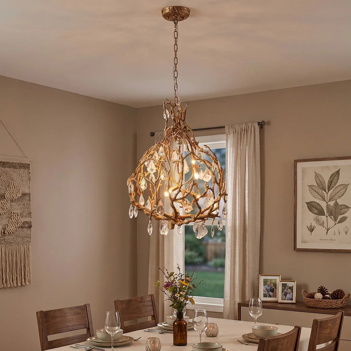 Magic Forest Vine Crystal Chandelier – Crystal detail 9