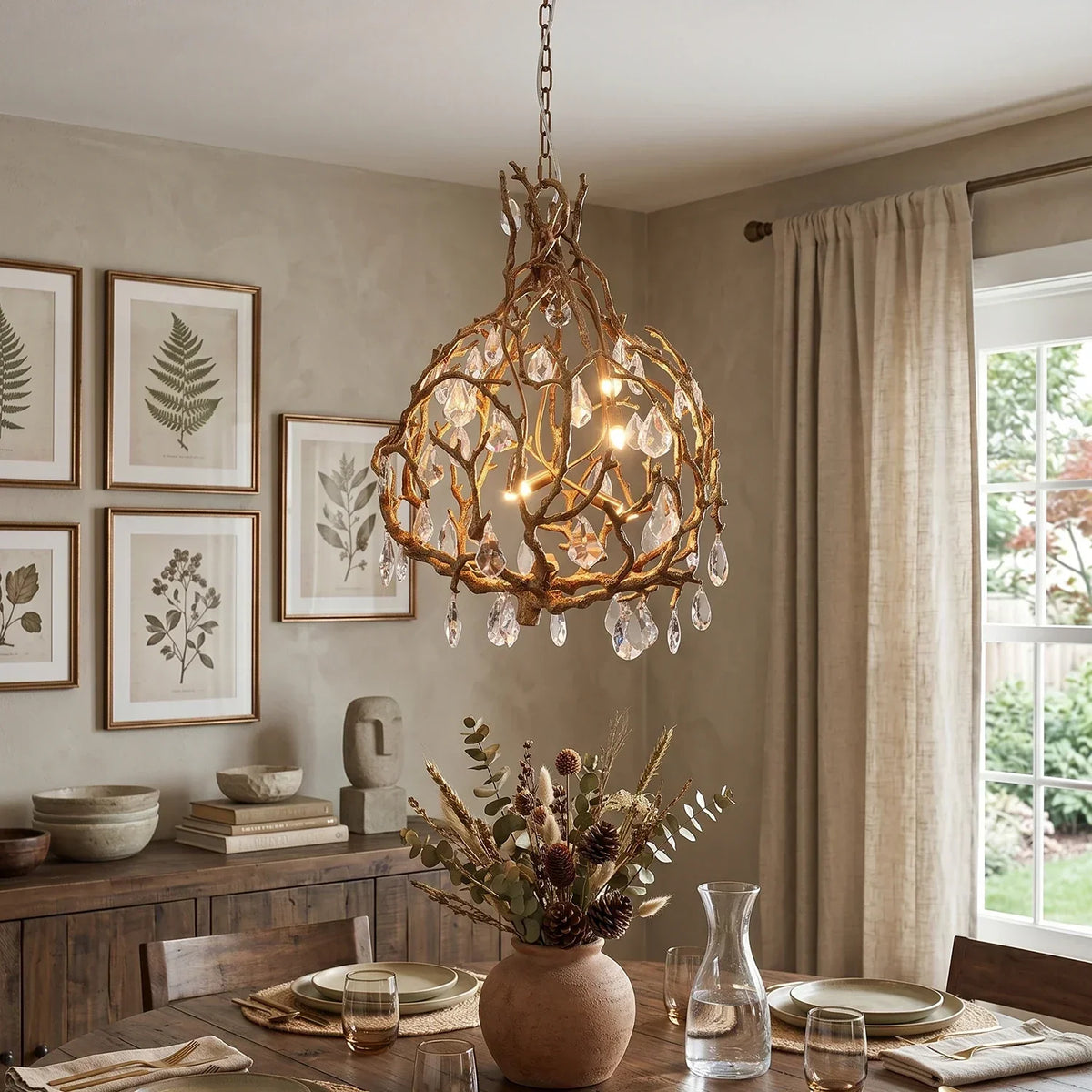 Magic Forest Vine Crystal Chandelier – Crystal detail 8