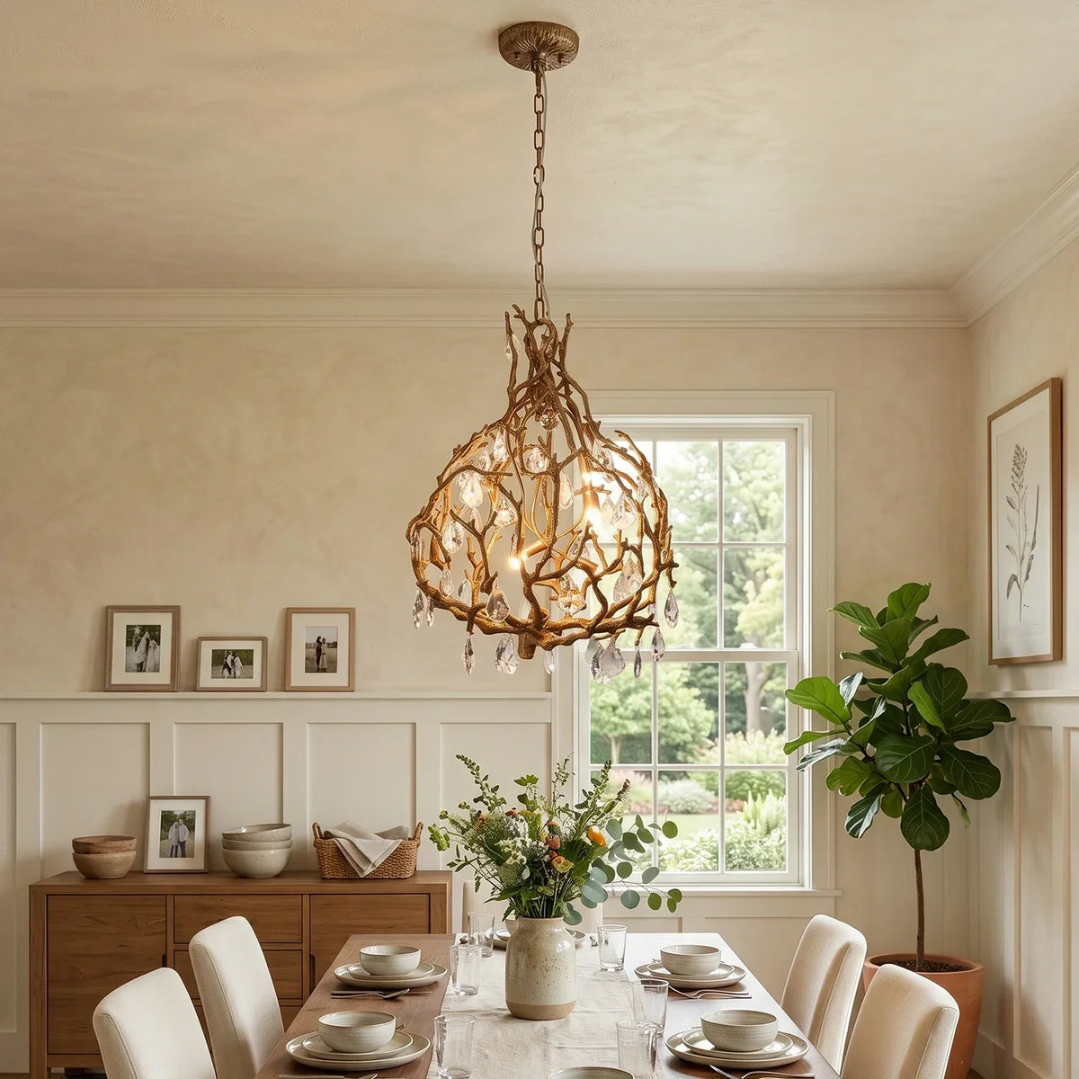 Magic Forest Vine Crystal Chandelier – Crystal detail 2
