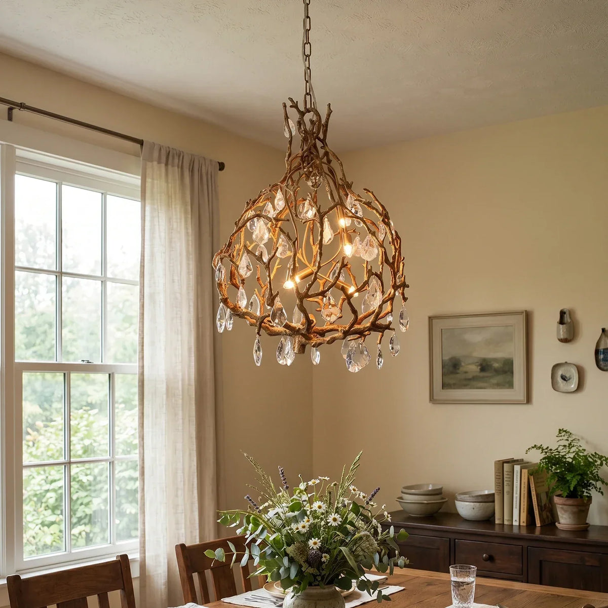 Magic Forest Vine Crystal Chandelier – Crystal detail 7