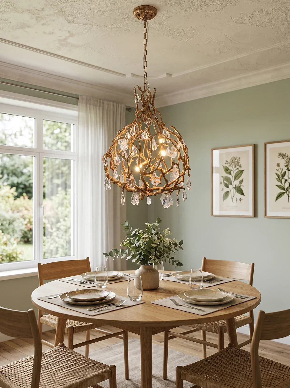Magic Forest Vine Crystal Chandelier – Crystal detail 10