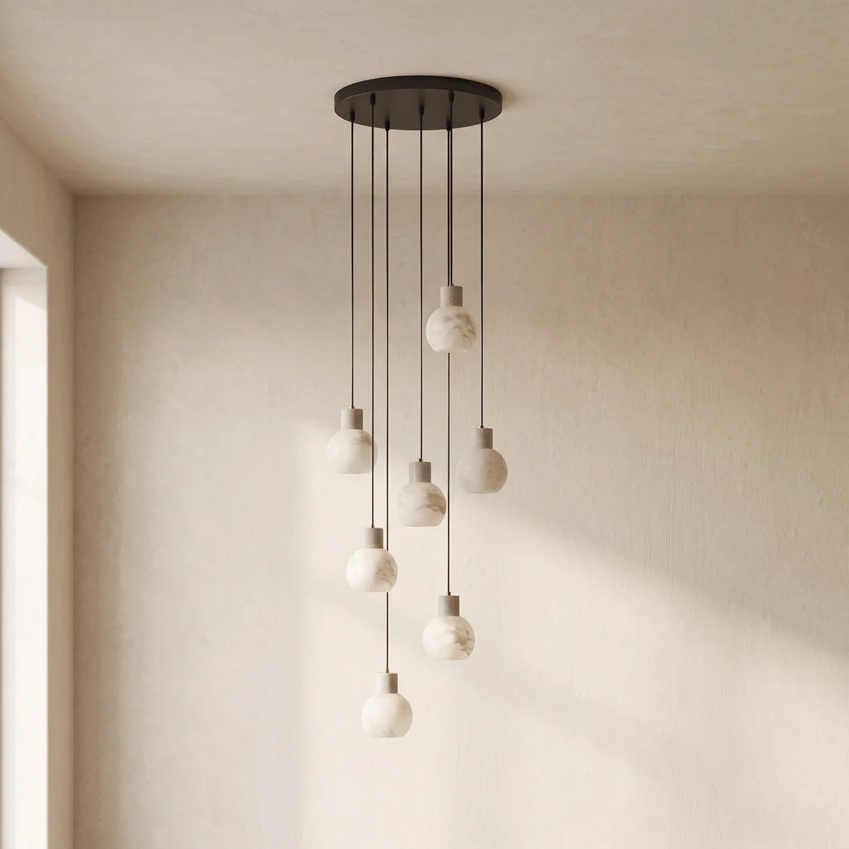 Manon Alabaster Decanter Chandelier – Alabaster detail 10