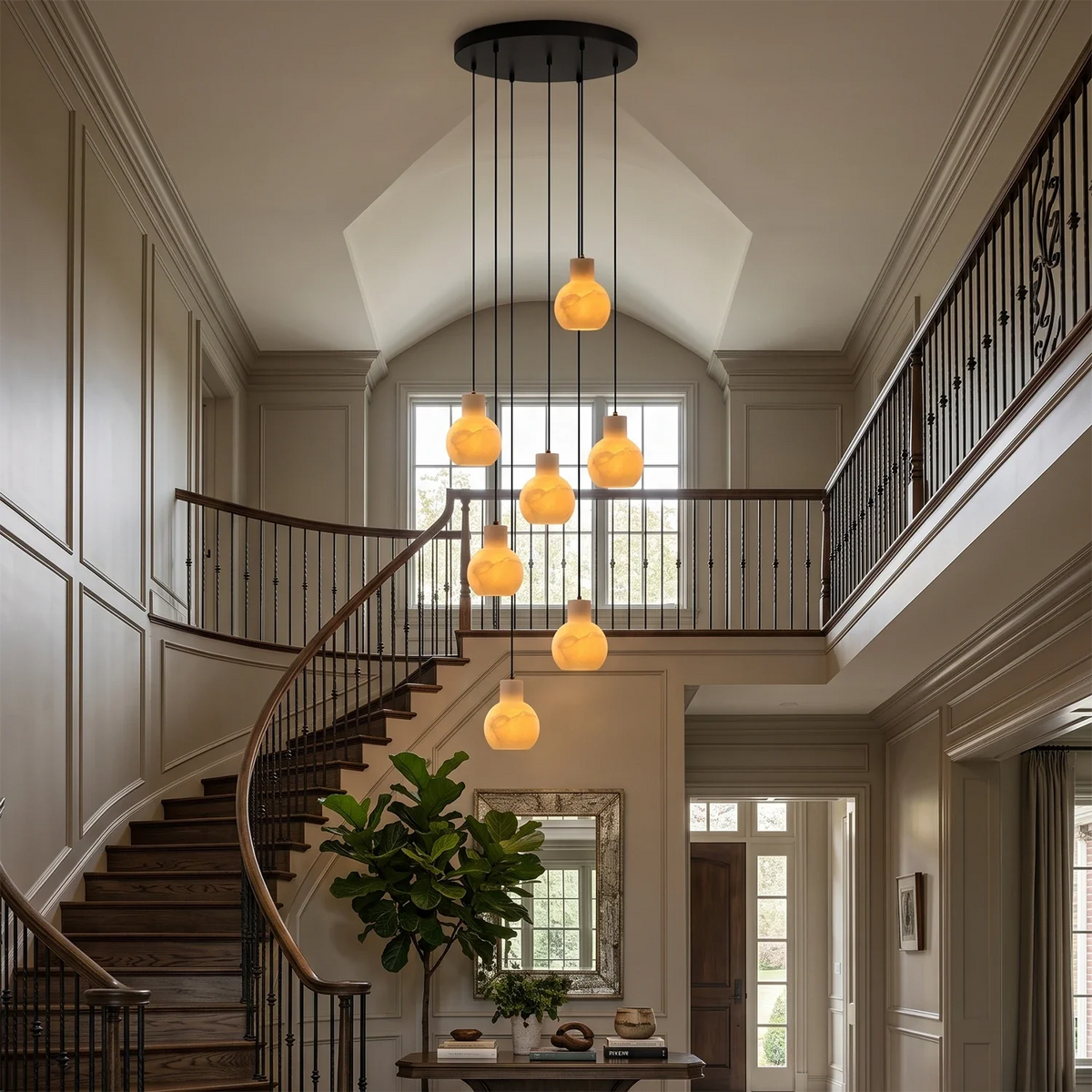 Manon Alabaster Decanter Chandelier – Alabaster detail 5