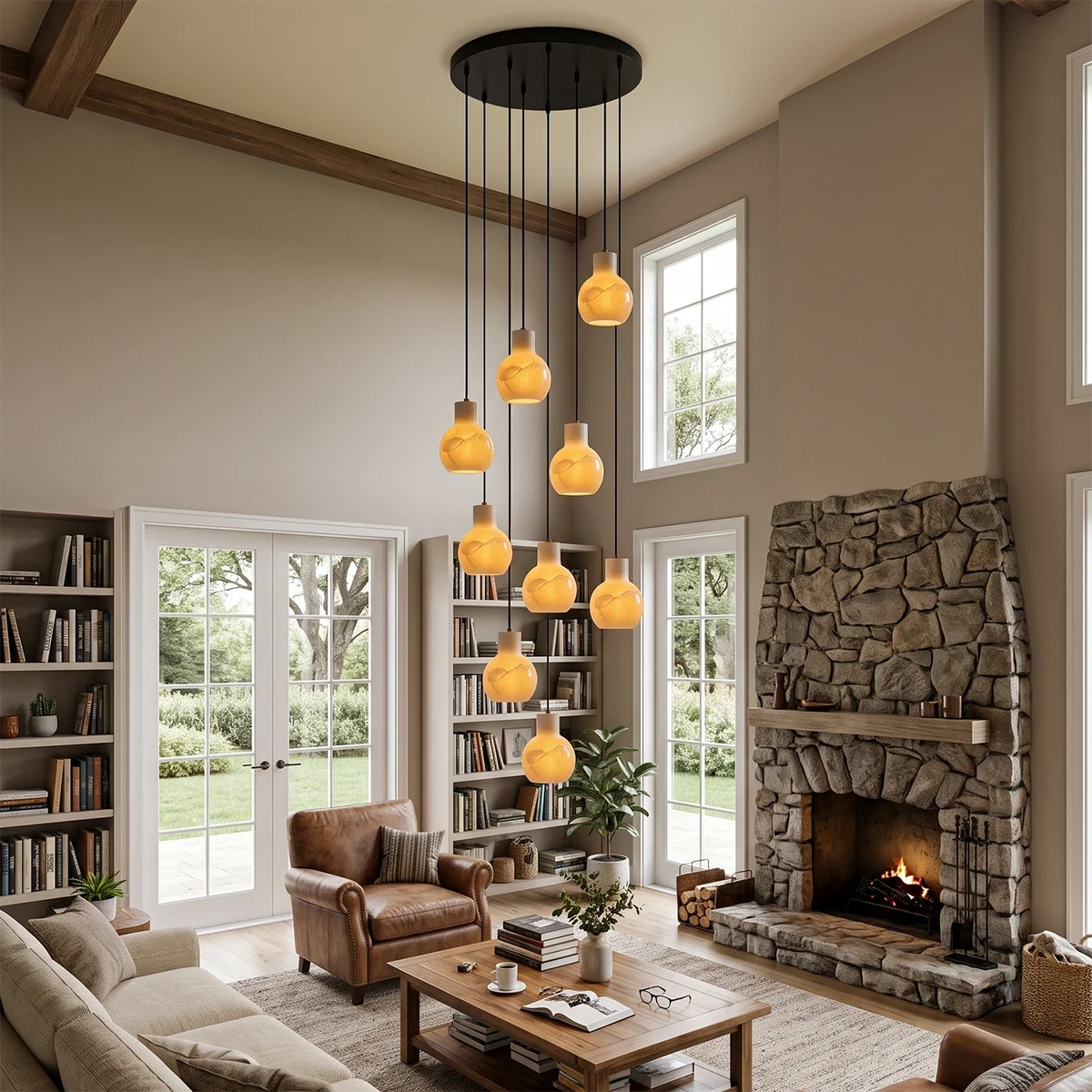 Manon Alabaster Decanter Chandelier – Alabaster detail 6