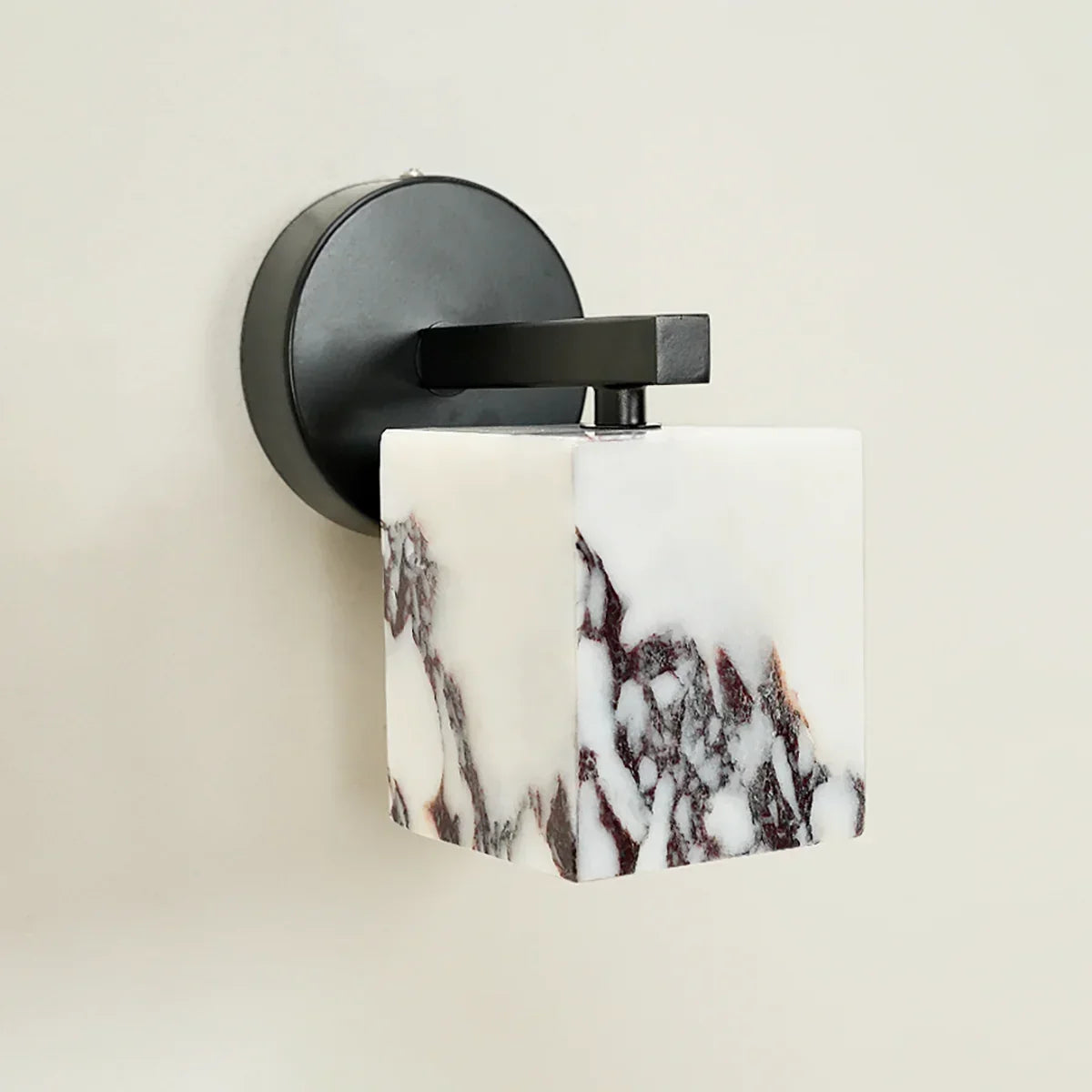 Marble Cube Geometric Wall Lamp – Marble detail 9