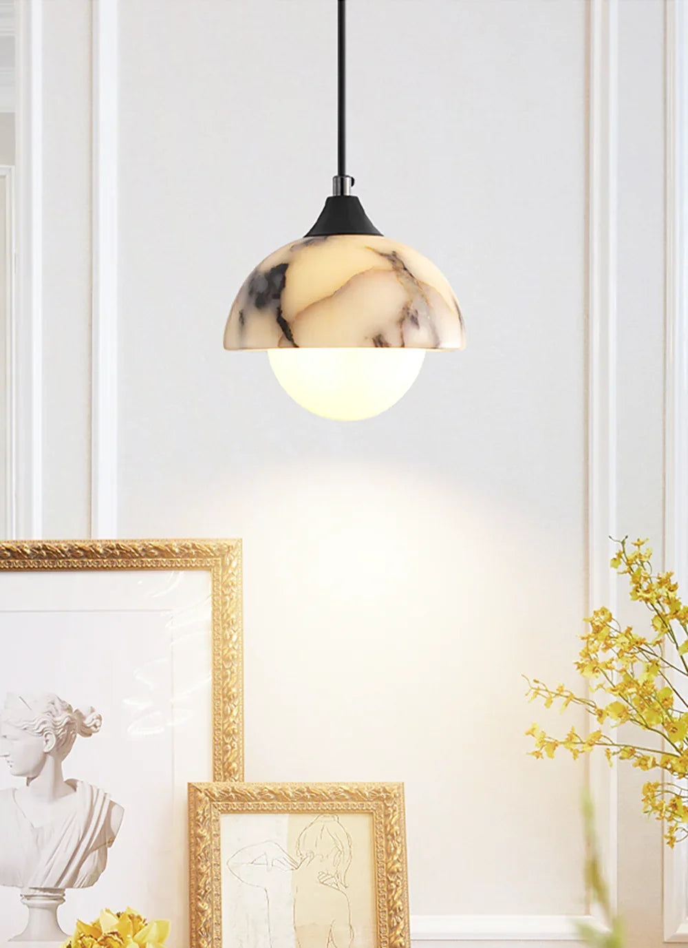 Marble Semicircular Artome Pendant Lamp – Marble detail 10