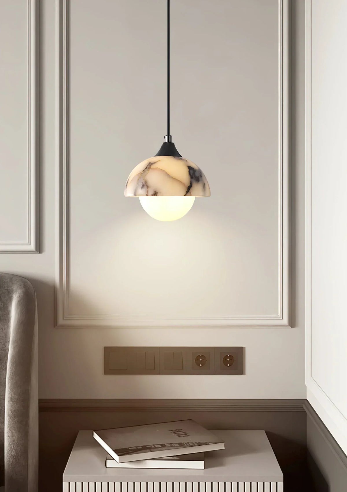 Marble Semicircular Artome Pendant Lamp – Marble detail 7