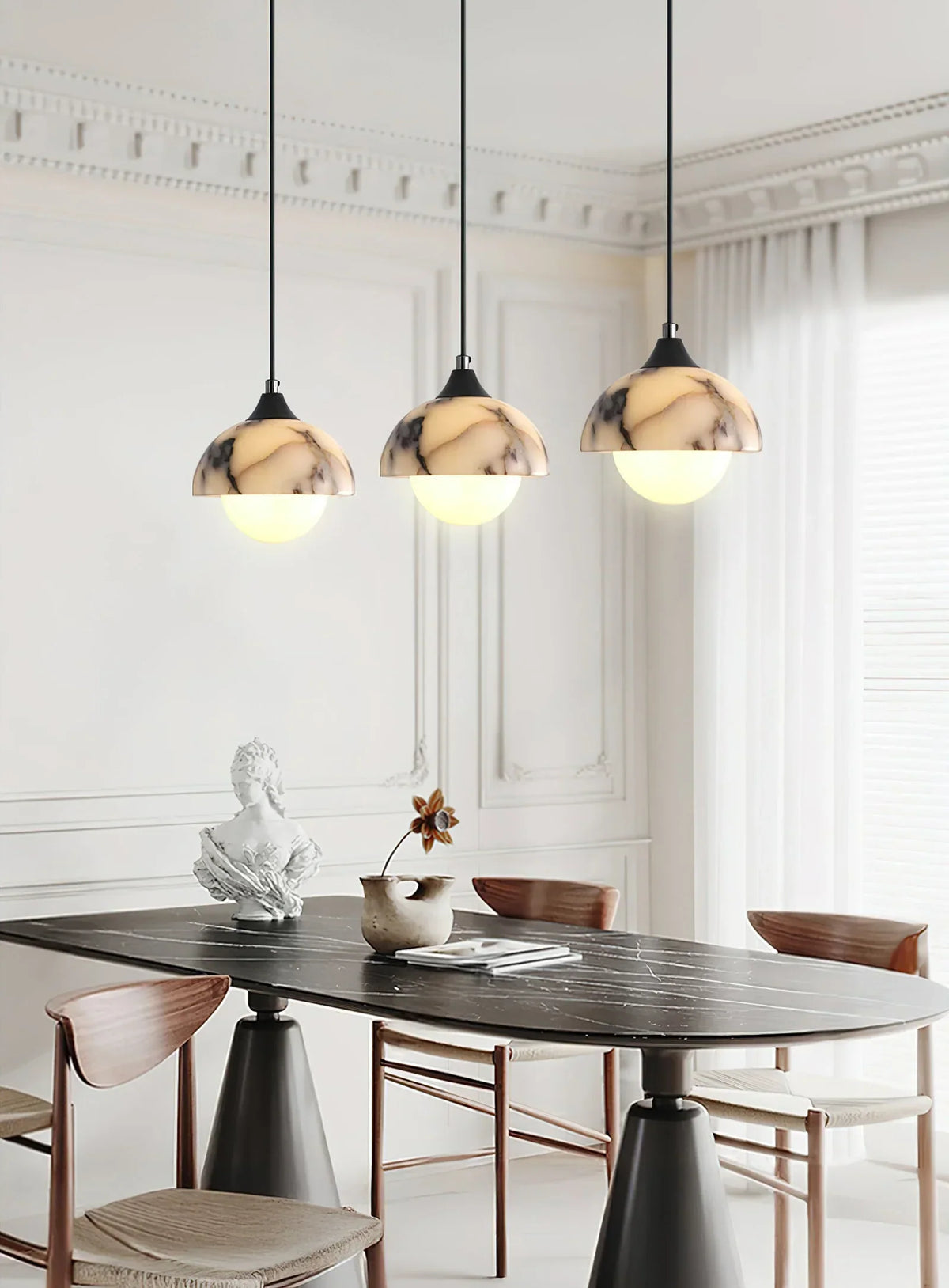Marble Semicircular Artome Pendant Lamp – Marble detail 6