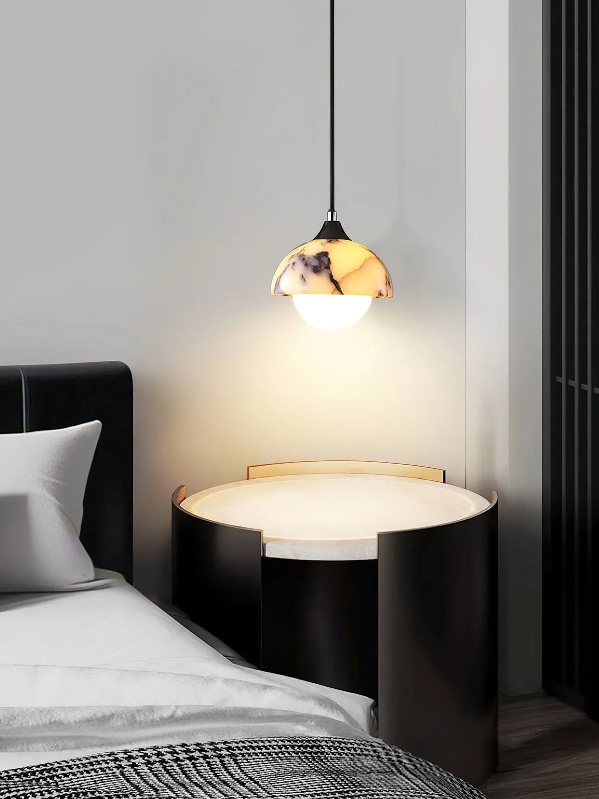 Marble Semicircular Artome Pendant Lamp – Marble detail 5