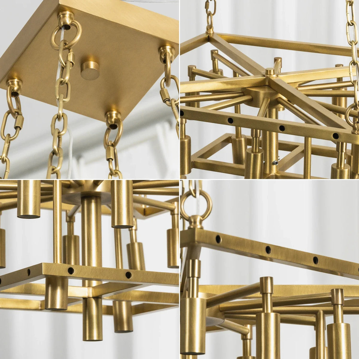 Maren Tiered Alabaster Tile Chandelier – Alabaster detail 14