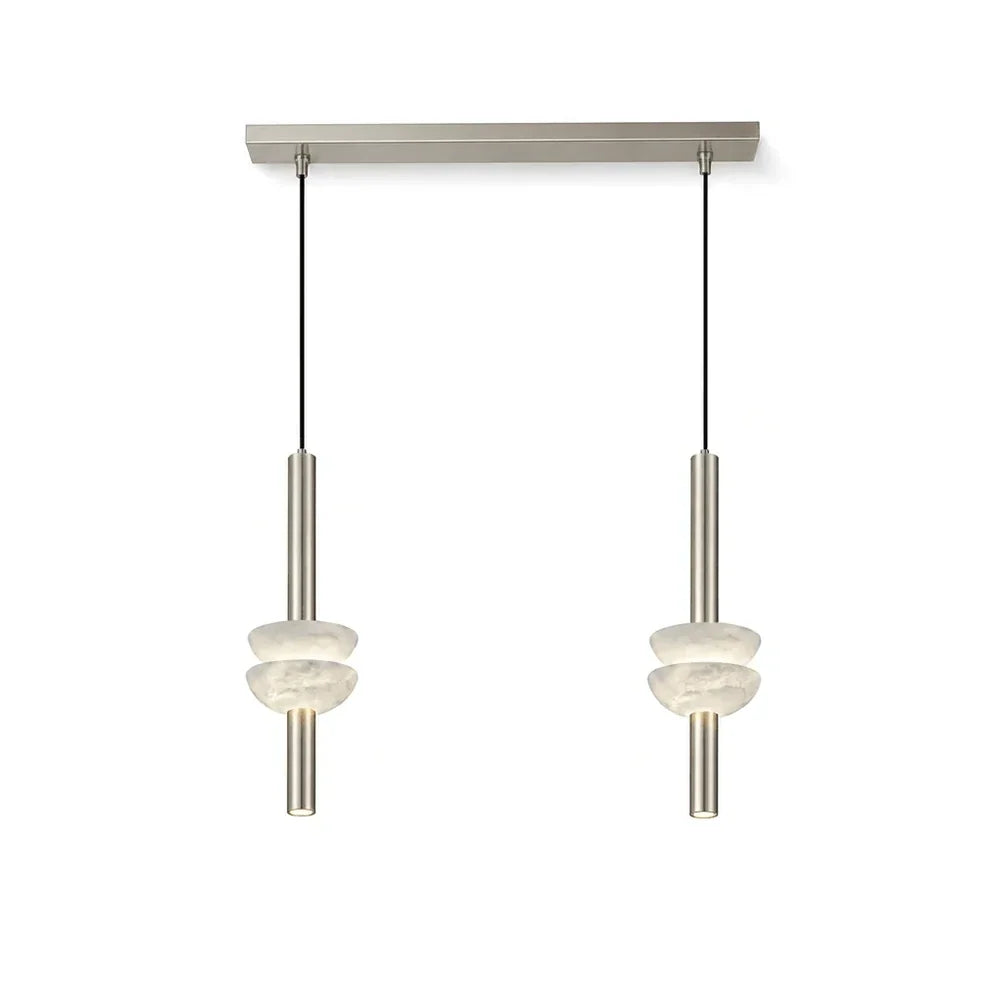 Marlen Stacked Stone Alabaster Chandelier – Alabaster detail 16