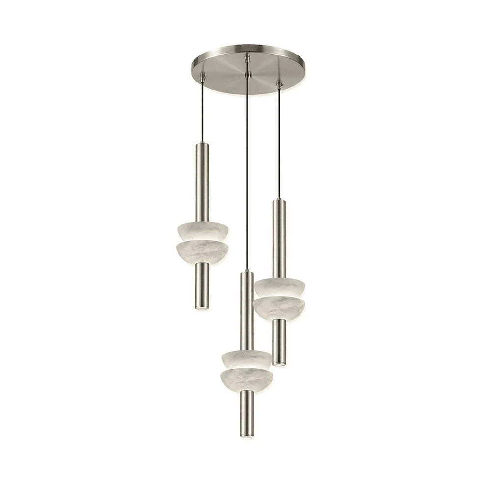 Marlen Stacked Stone Alabaster Chandelier – Alabaster detail 22