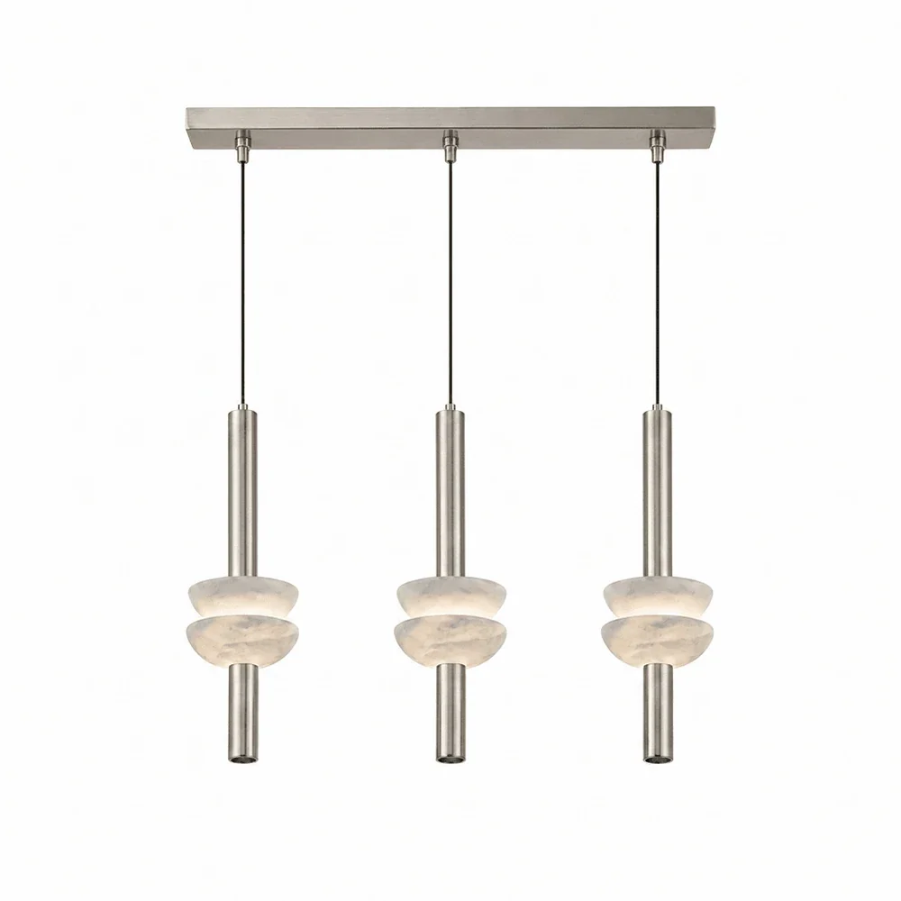 Marlen Stacked Stone Alabaster Chandelier – Alabaster detail 19