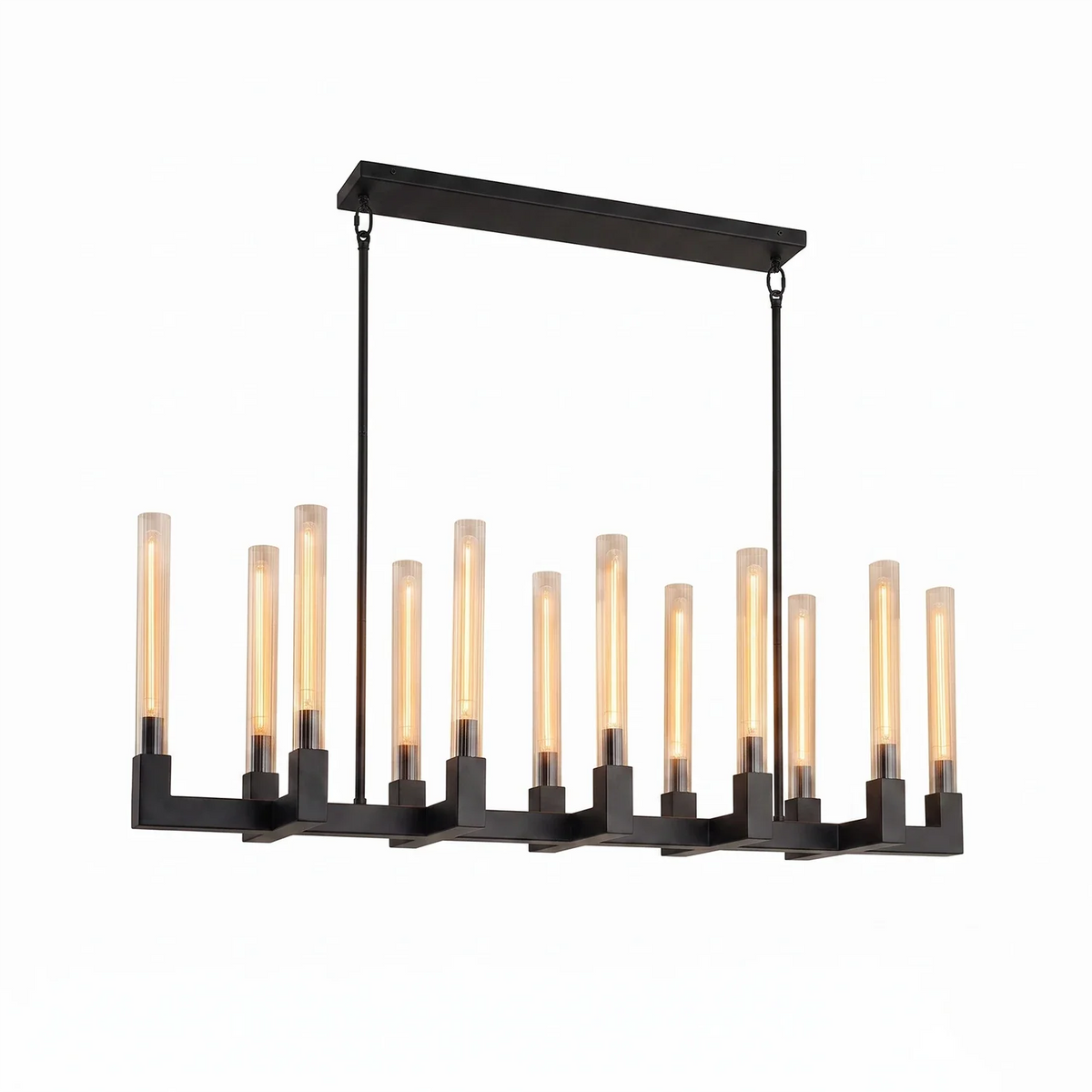 Alden Candle Ring Glass Chandelier – Glass detail 38