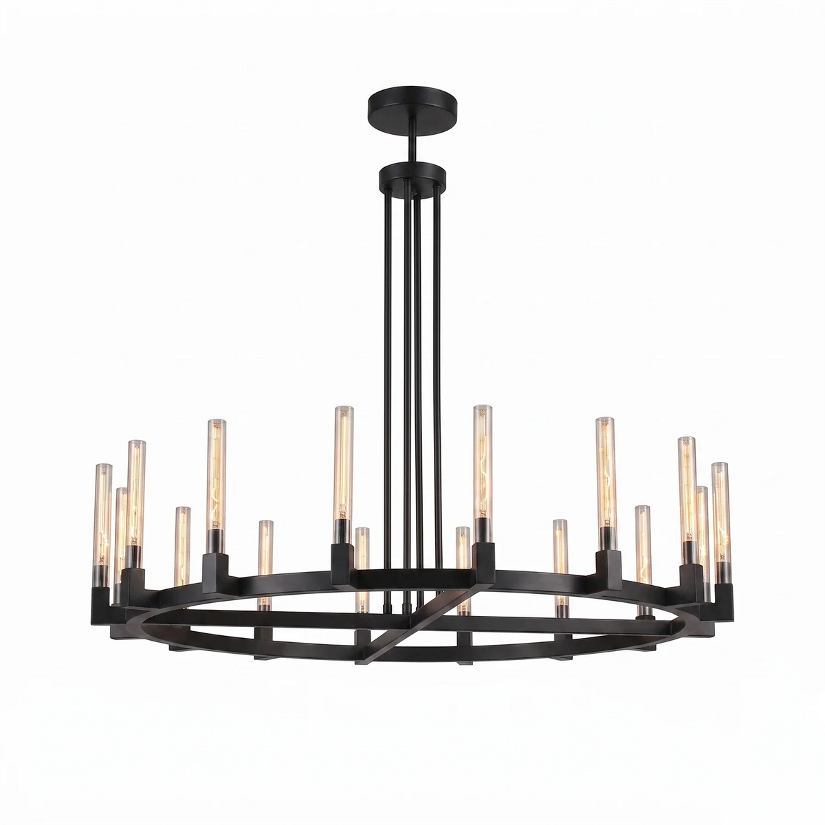 Alden Candle Ring Glass Chandelier – Glass detail 36
