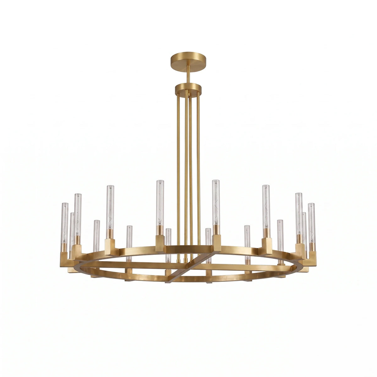 Alden Candle Ring Glass Chandelier – Glass detail 34