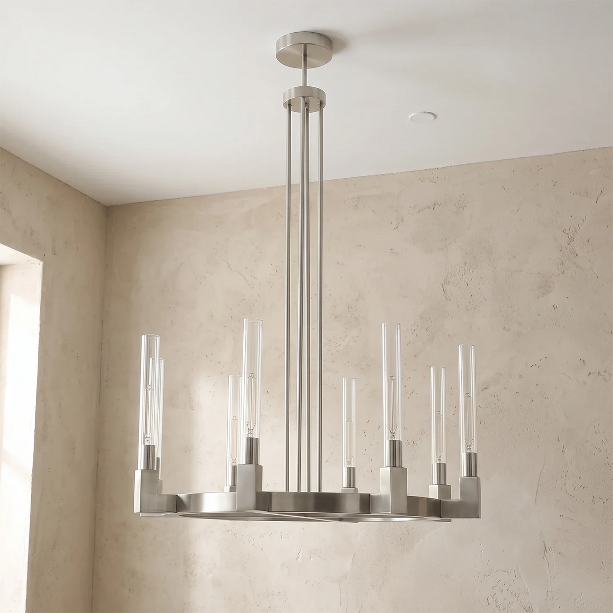 Alden Candle Ring Glass Chandelier – Glass detail 17