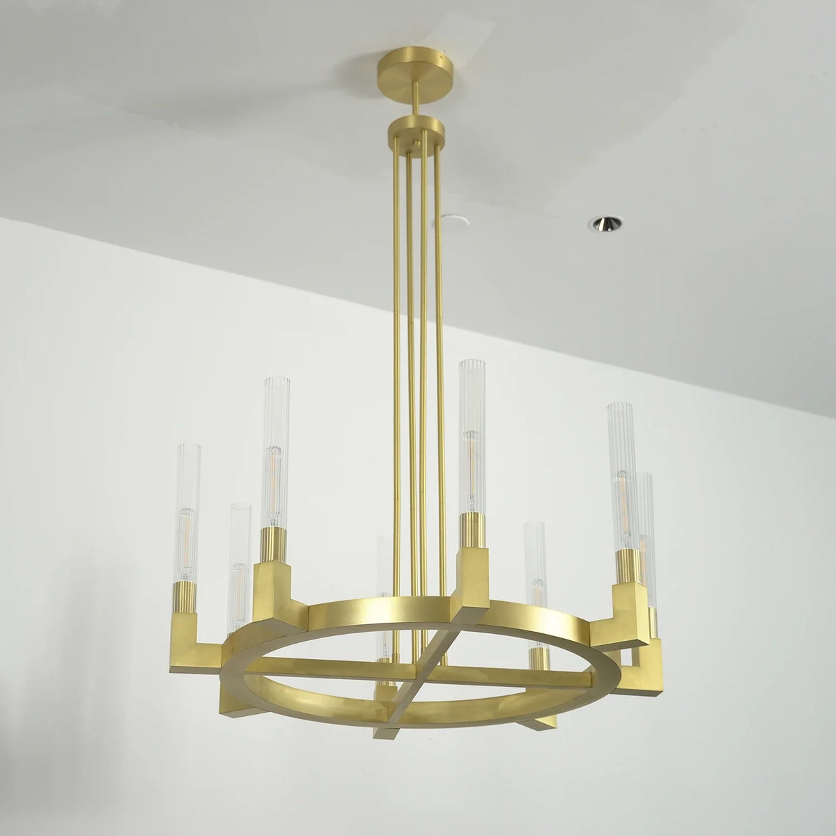 Alden Candle Ring Glass Chandelier – Glass detail 23