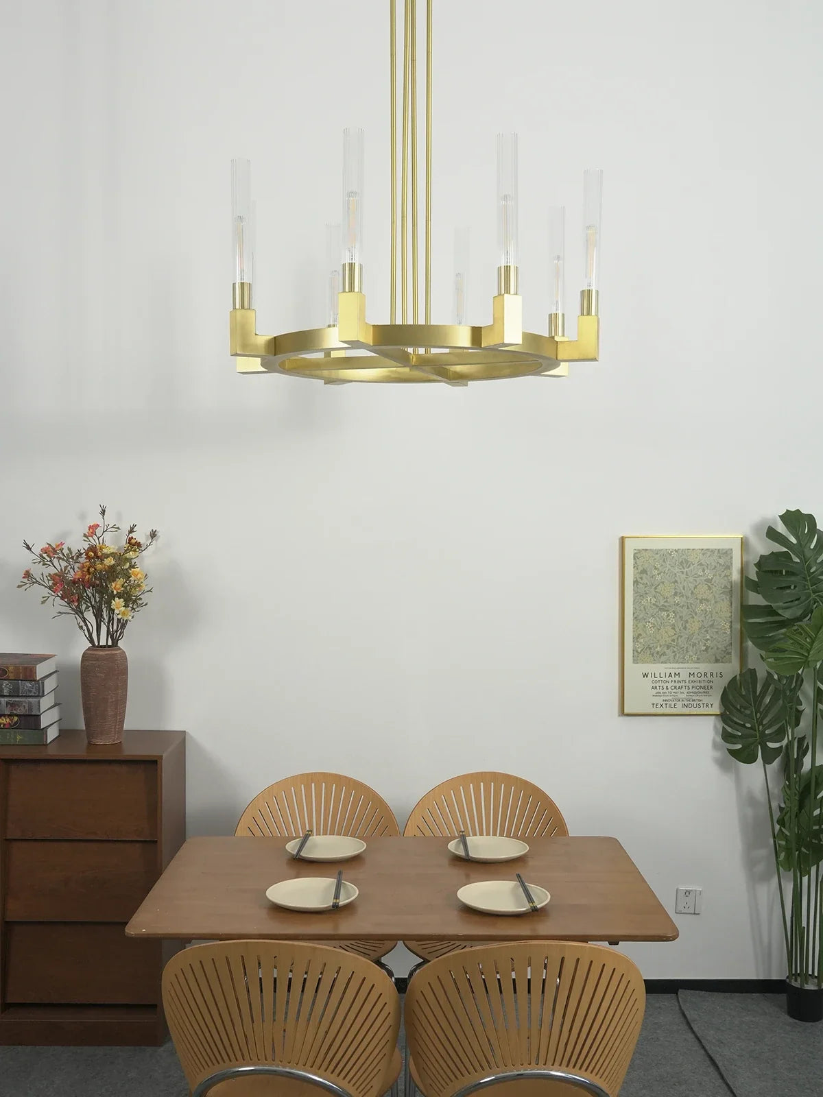 Alden Candle Ring Glass Chandelier – Glass detail 15