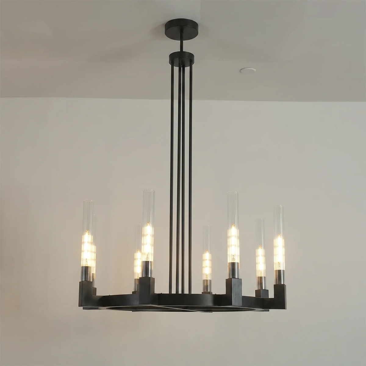Alden Candle Ring Glass Chandelier – Glass detail 29