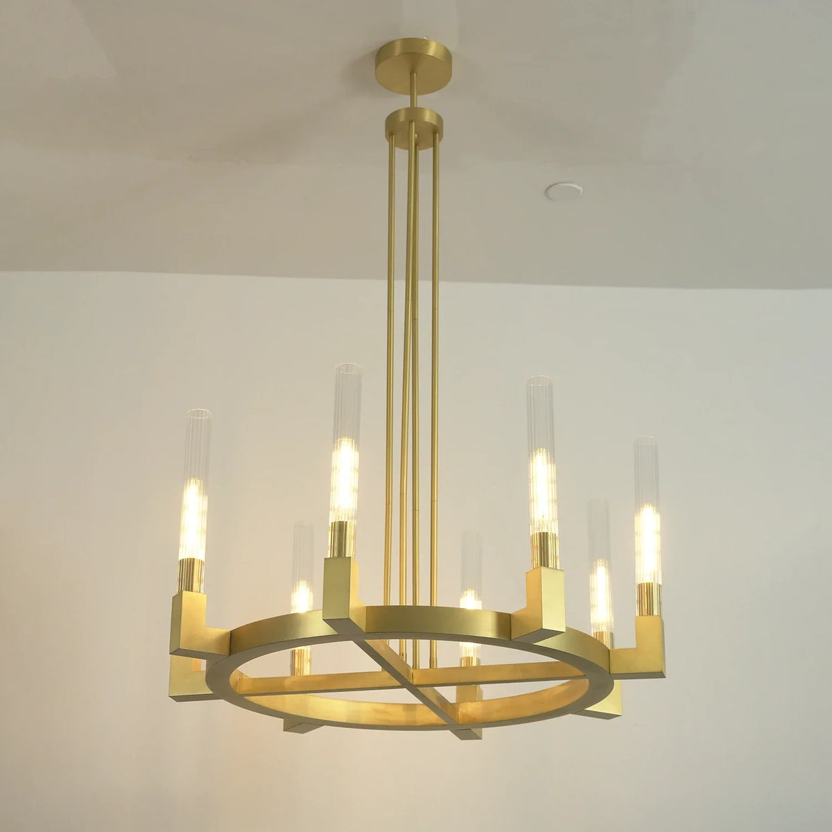 Alden Candle Ring Glass Chandelier – Glass detail 22