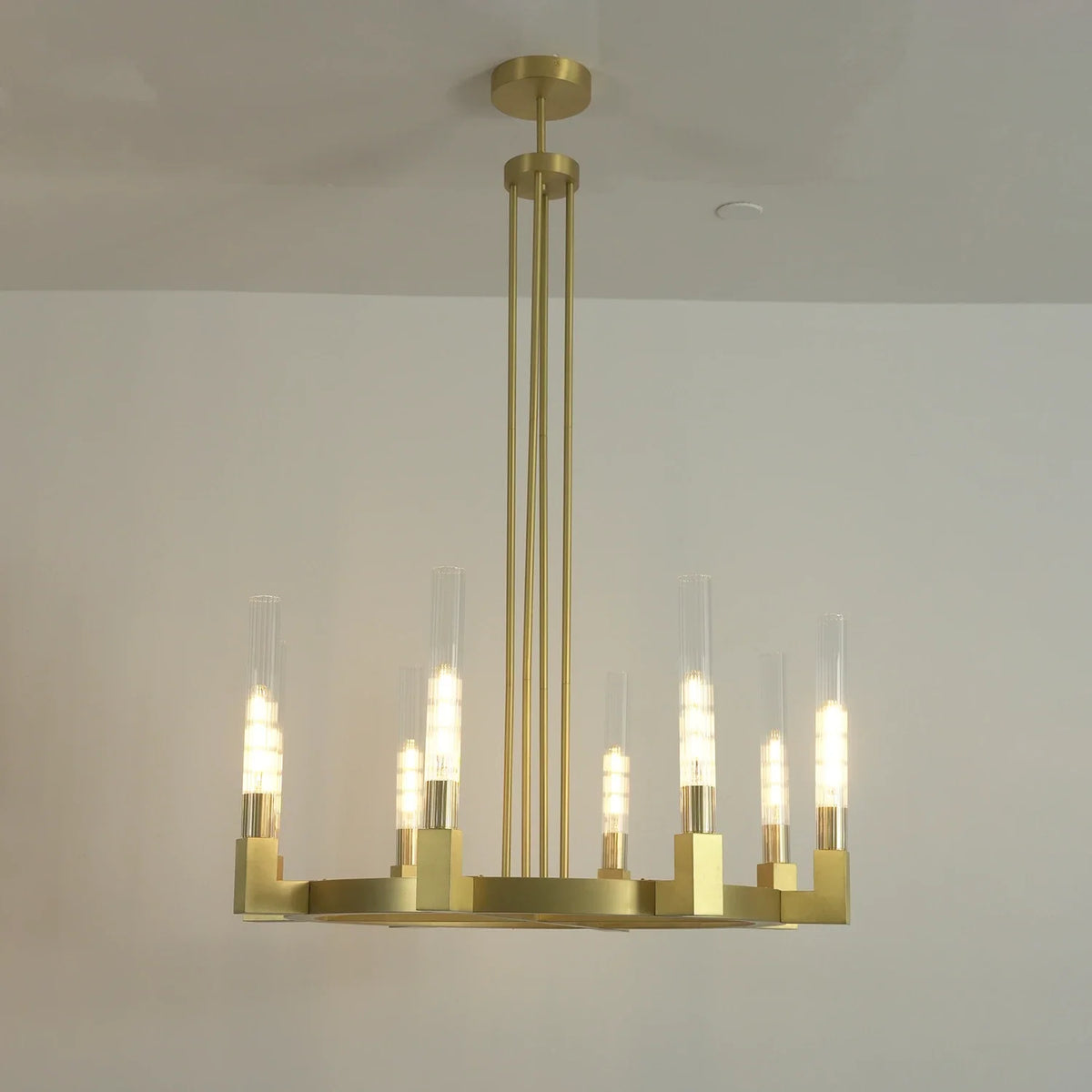 Alden Candle Ring Glass Chandelier – Glass detail 21