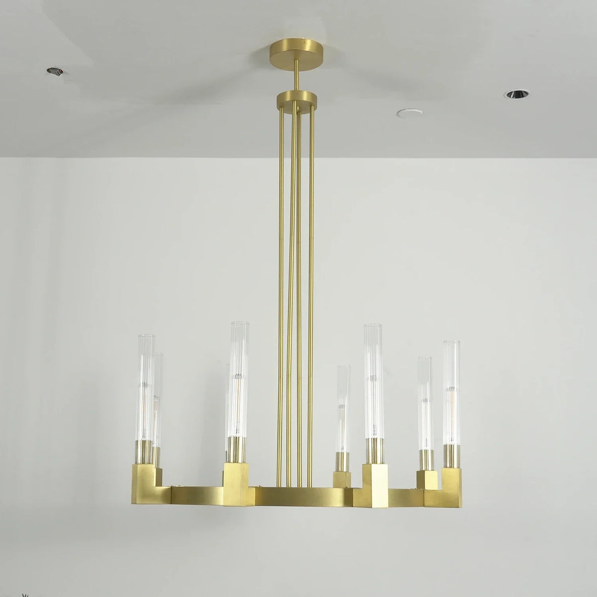Alden Candle Ring Glass Chandelier – Glass detail 27