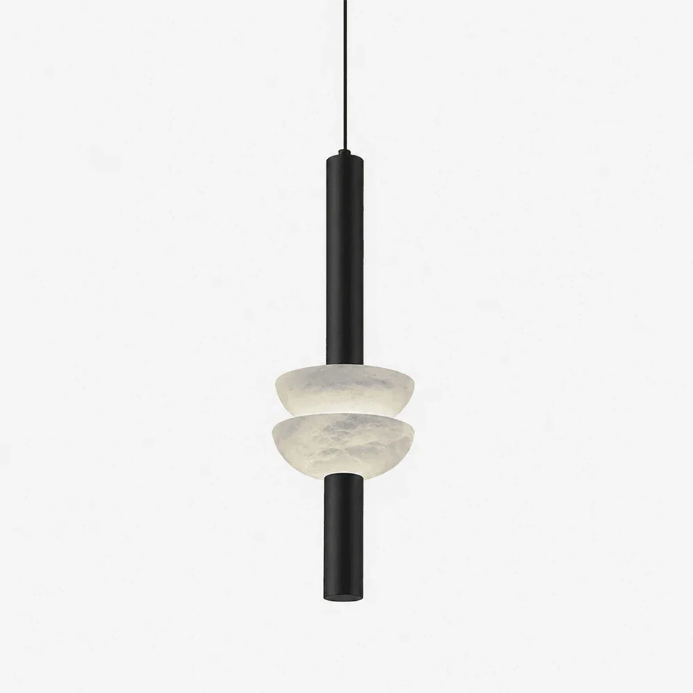 Marlen Stacked Stone Alabaster Chandelier – Alabaster detail 12