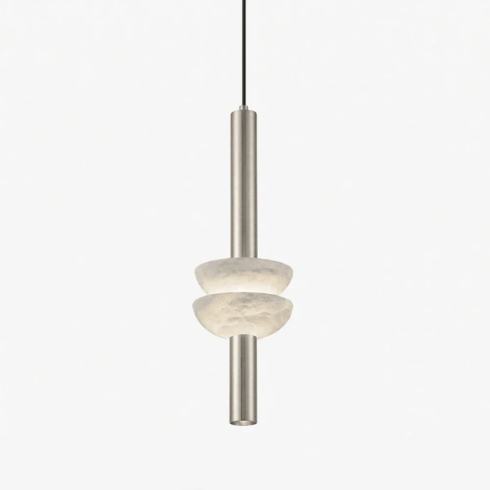 Marlen Stacked Stone Alabaster Chandelier – Alabaster detail 13