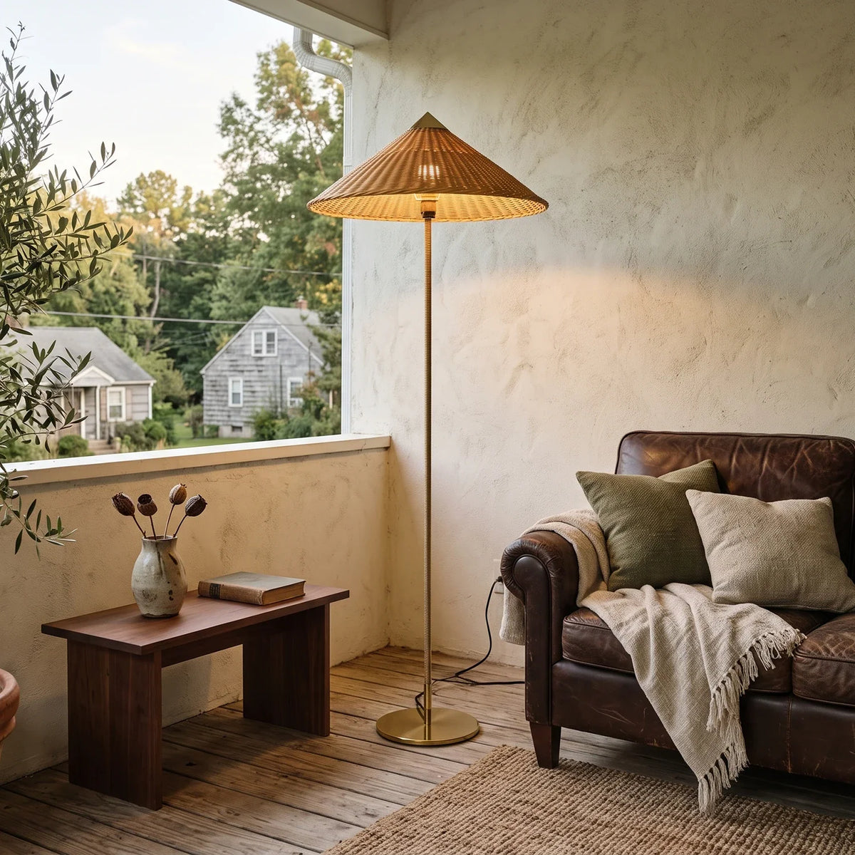 Marlowe Conical Shade Iron Floor Lamp – Iron detail 3