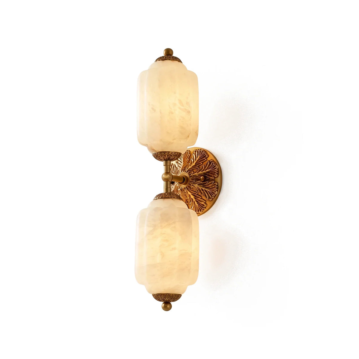 Medallion Alabaster Wall Sconce