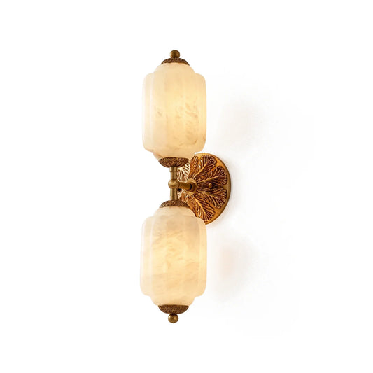 Medallion Alabaster Wall Sconce