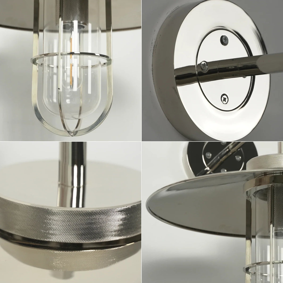 Merrick Harbor Cage Glass Wall Sconce – Glass detail 23