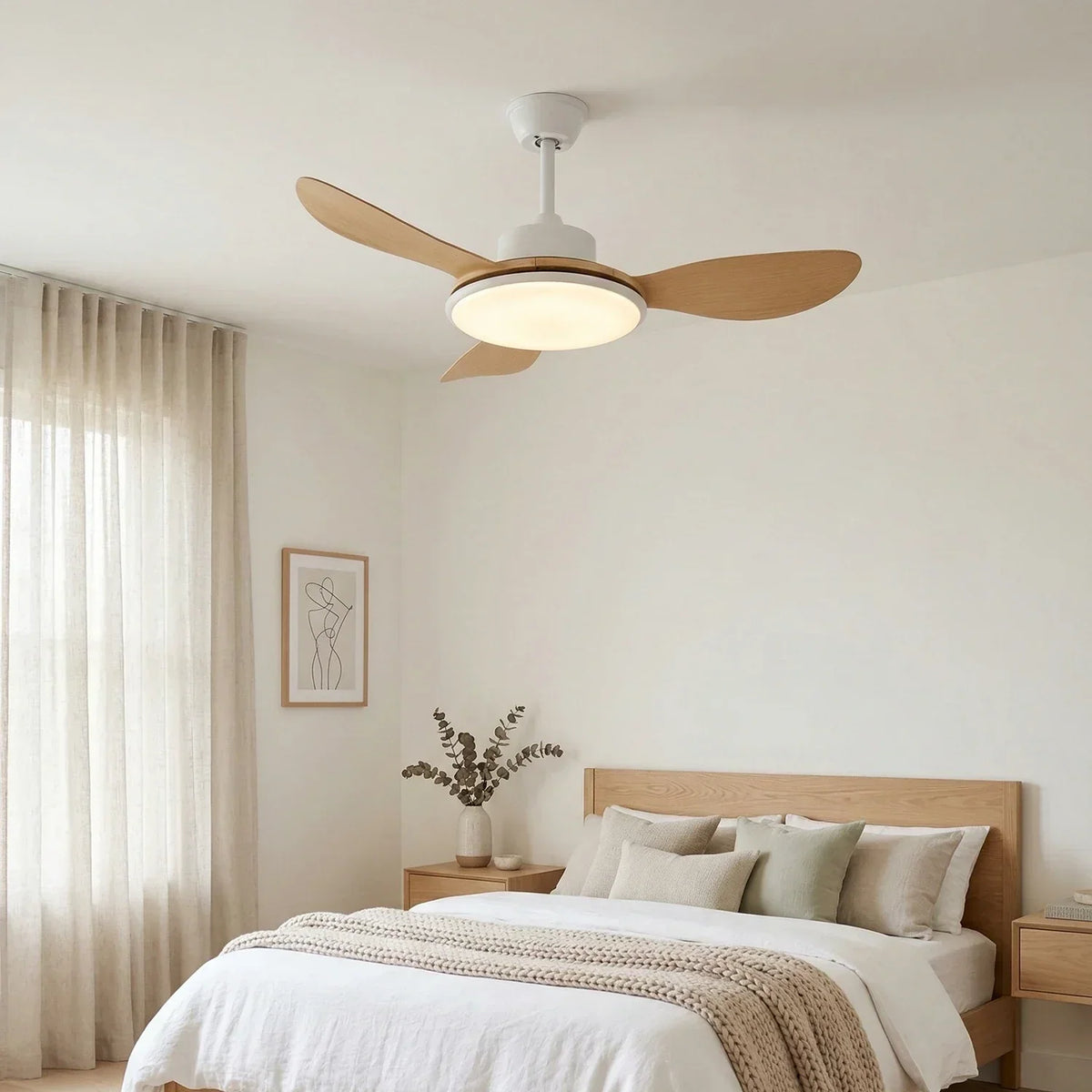 Minimalist Brinley Ceiling Fan Lights Copper – Copper detail 7