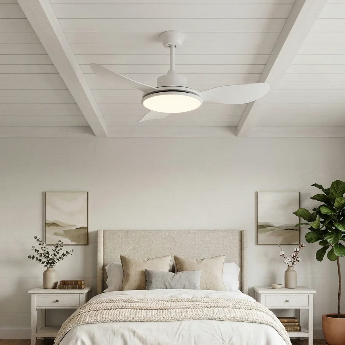 Minimalist Brinley Ceiling Fan Lights Copper – Copper detail 6