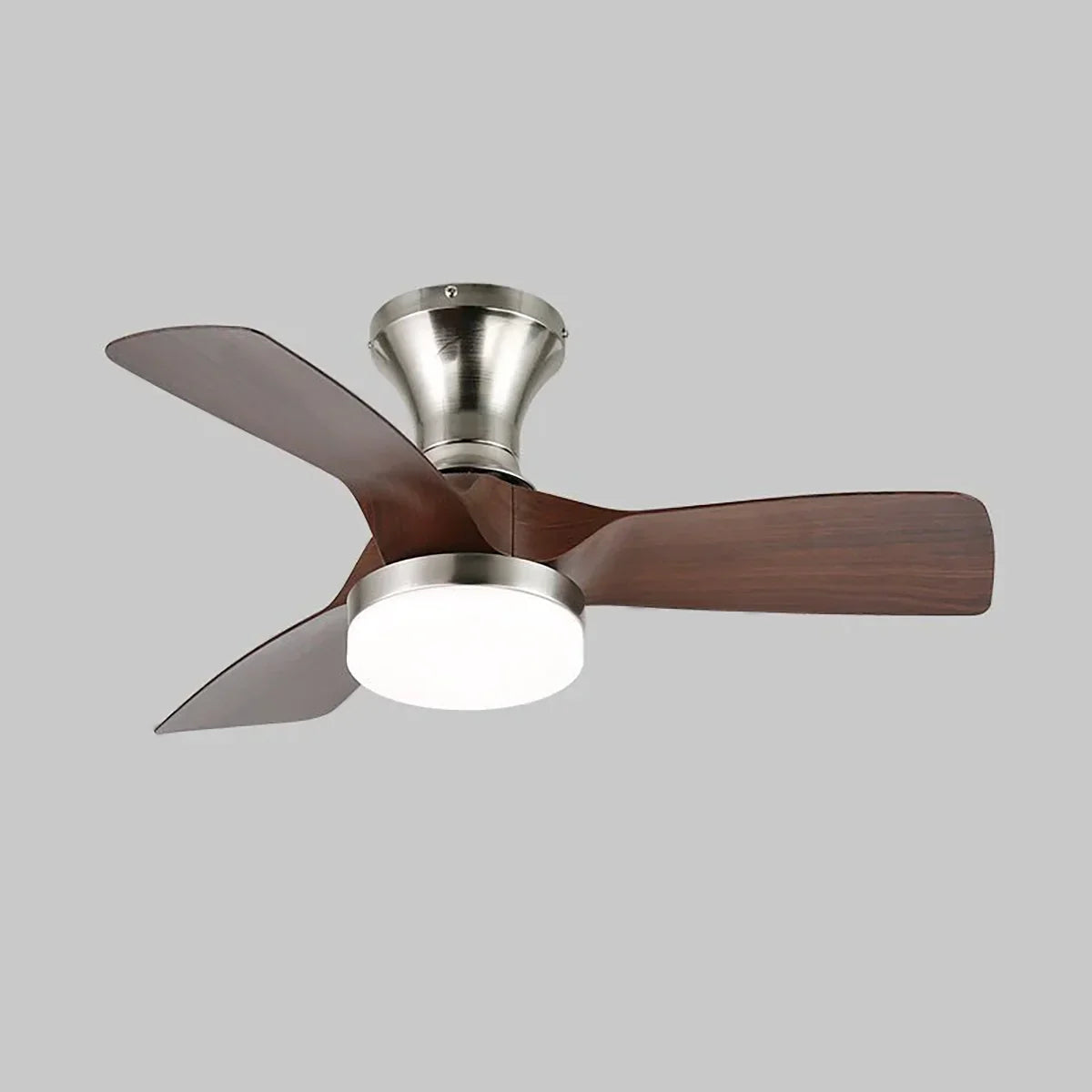 Minimalist Calix 3 Blade Copper Ceiling Fan Light – Copper detail 18