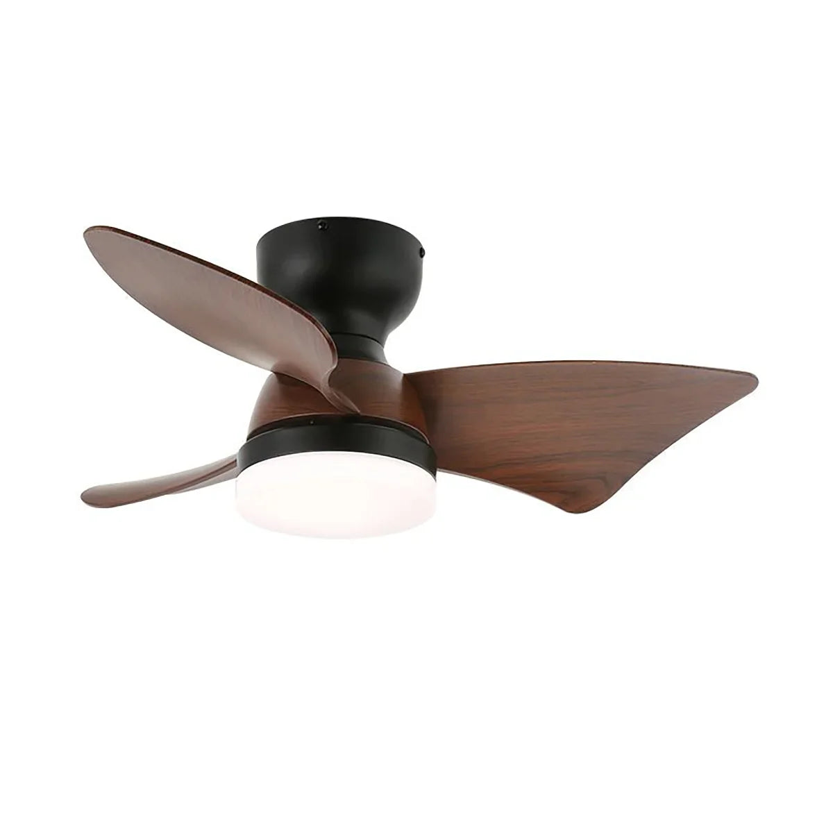 Minimalist Calix 3 Blade Copper Ceiling Fan Light