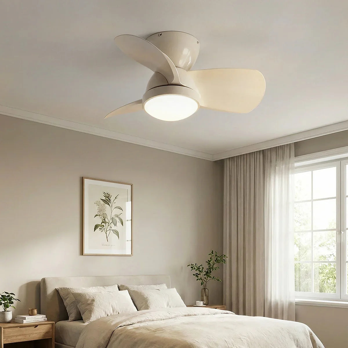 Minimalist Miroter Copper Ceiling Fan Light – Copper detail 5