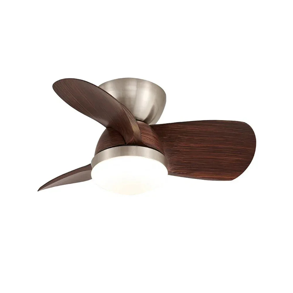 Minimalist Miroter Copper Ceiling Fan Light