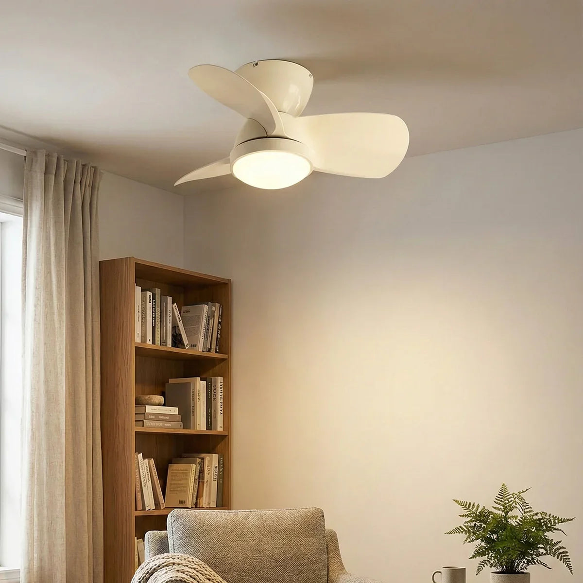 Minimalist Miroter Copper Ceiling Fan Light – Copper detail 10