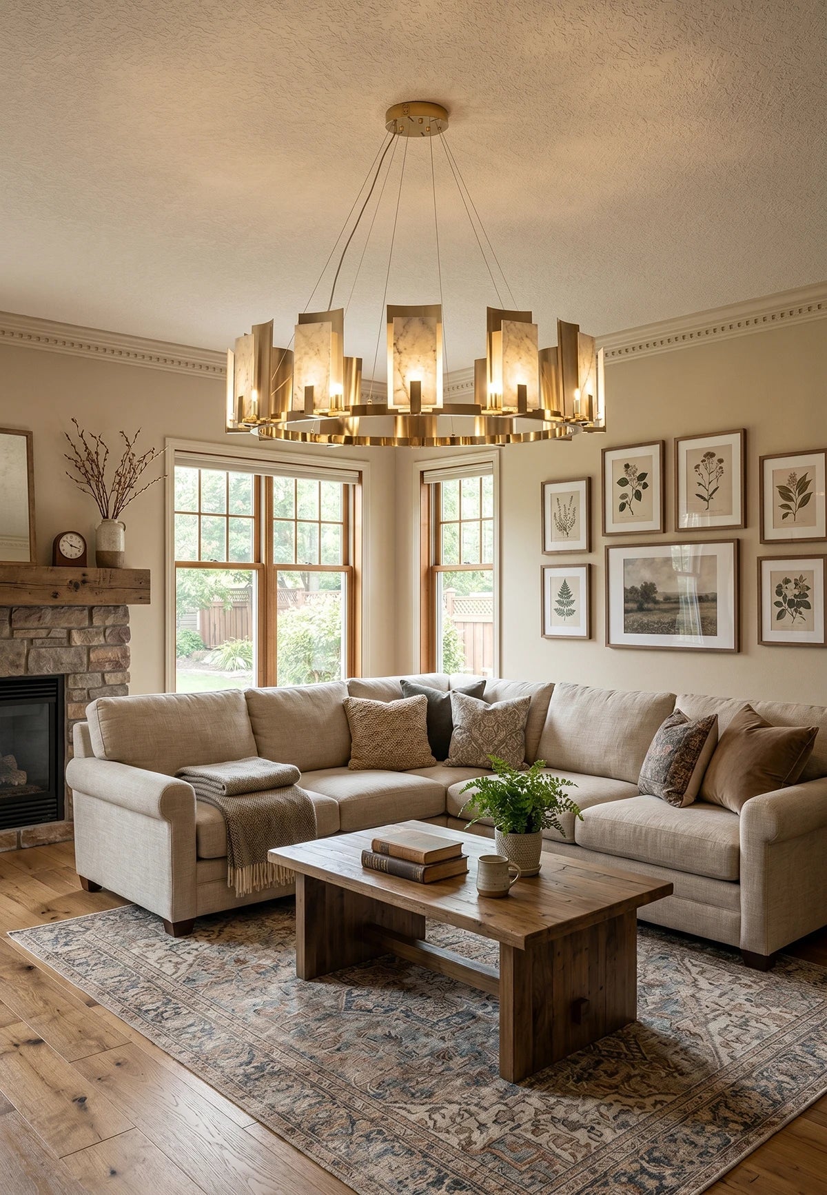 Modern Alabaster Jessie Round Chandelier – Alabaster detail 14