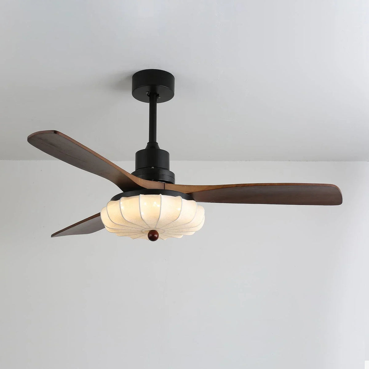 Modern Elira Flower Fabric Ceiling Fan Lights Copper – Copper detail 25