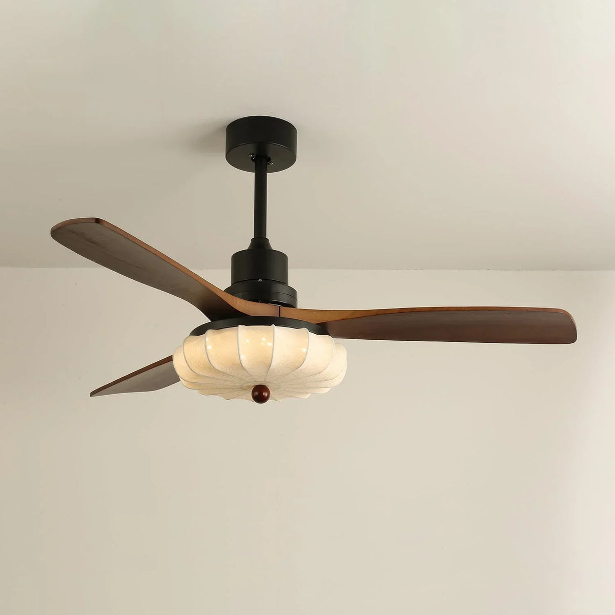 Modern Elira Flower Fabric Ceiling Fan Lights Copper – Copper detail 29